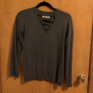 green criss cross shirt